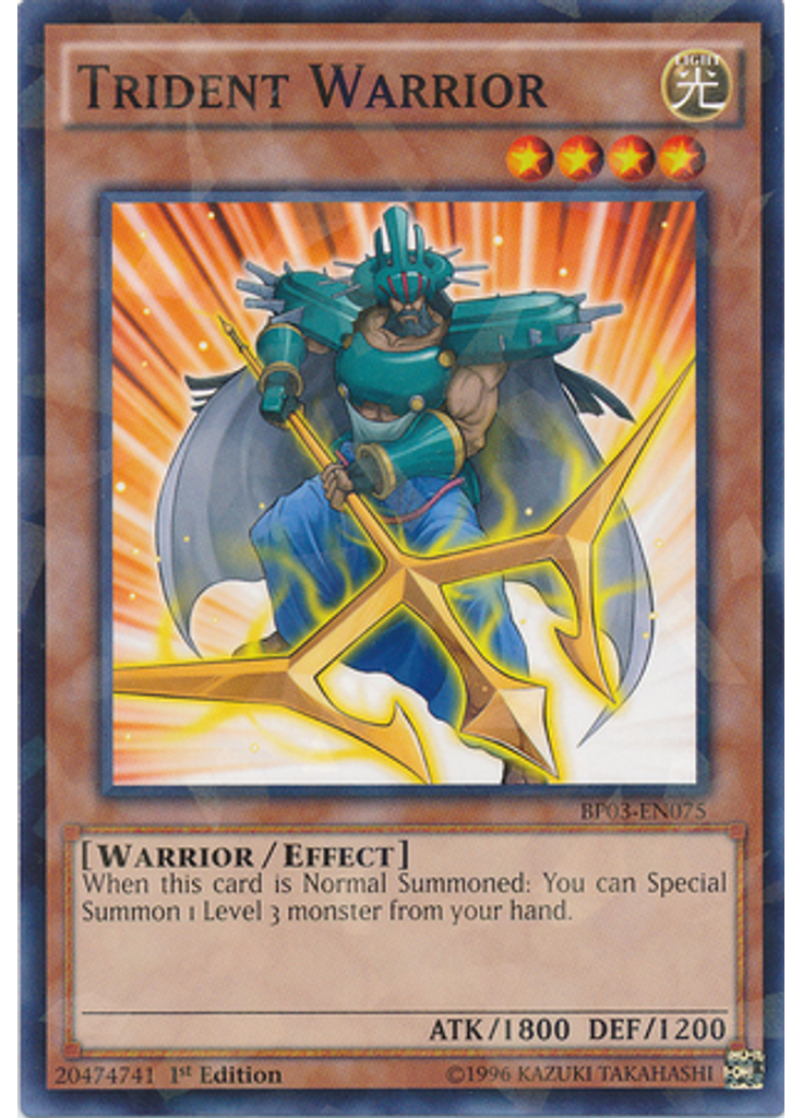 Trident Warrior (Shatterfoil Rare 1st Edition)