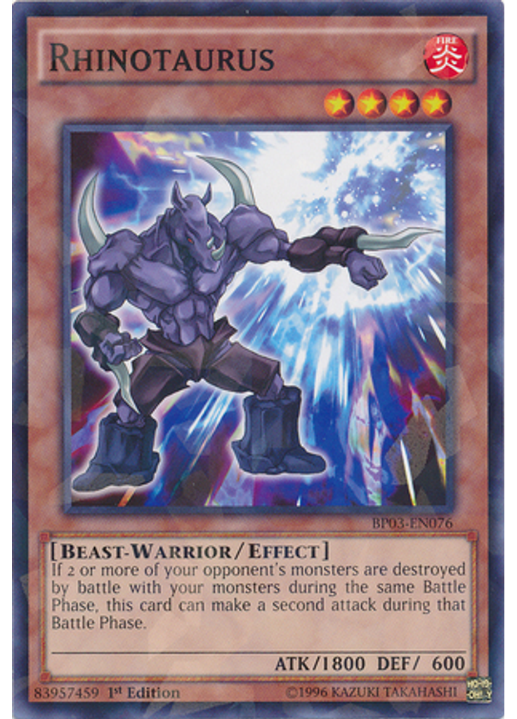 Rhinotaurus (Shatterfoil Rare 1st Edition)