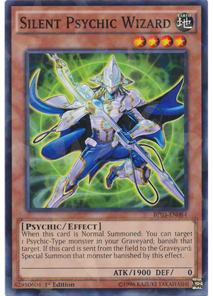 Silent Psychic Wizard (Shatterfoil Rare 1st Edition)