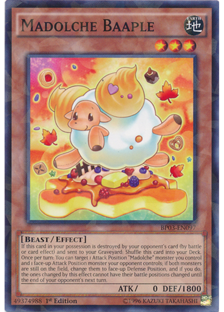 Madolche Baaple (Shatterfoil Rare 1st Edition)