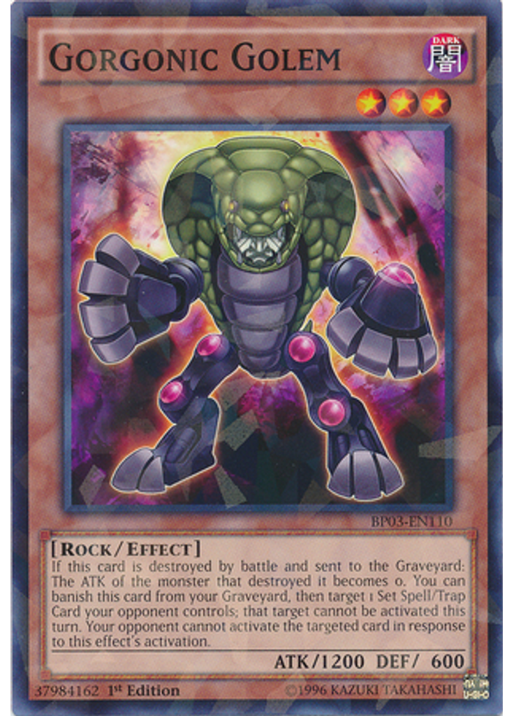 Gorgonic Golem (Shatterfoil Rare 1st Edition)
