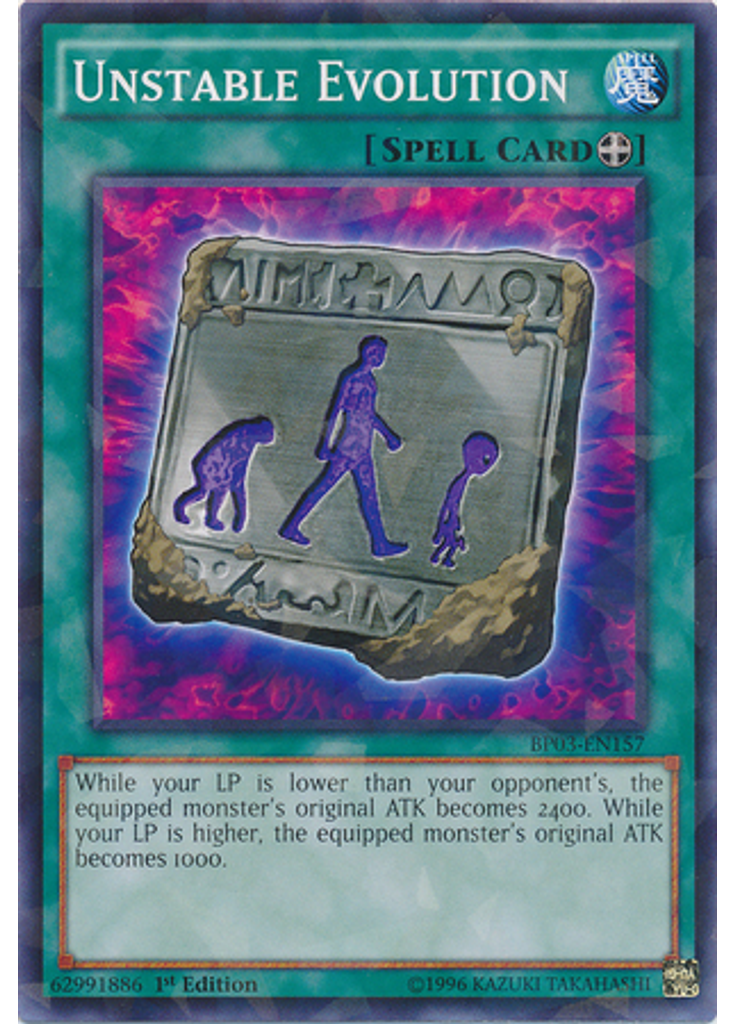 Unstable Evolution (Shatterfoil Rare 1st Edition)