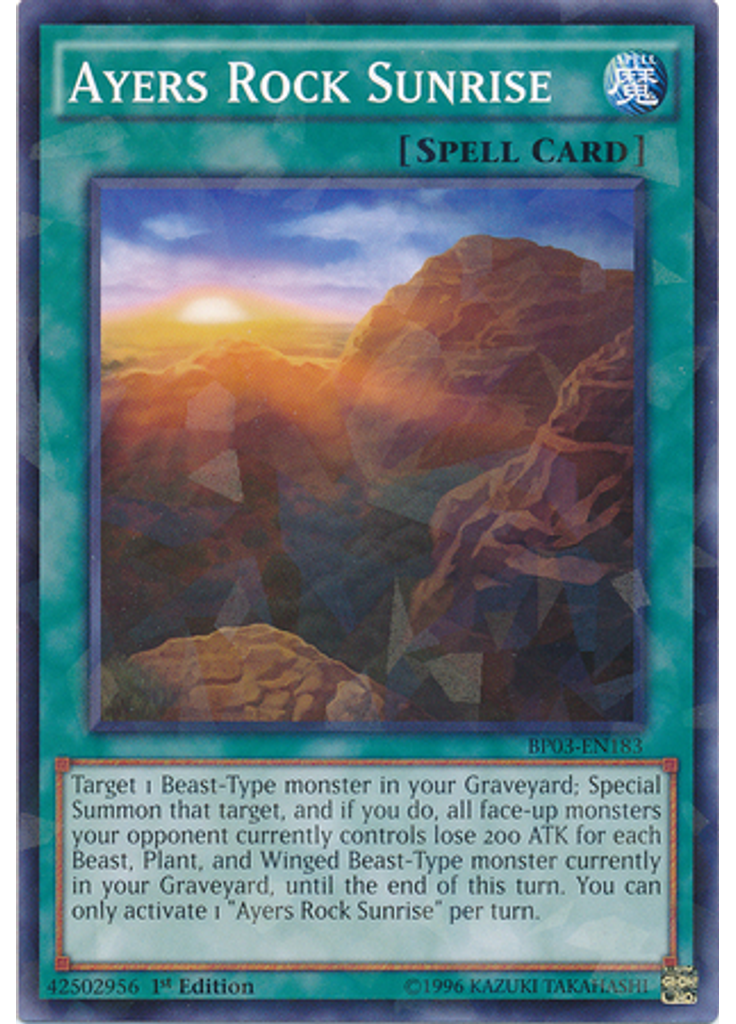 Ayers Rock Sunrise (Shatterfoil Rare 1st Edition)