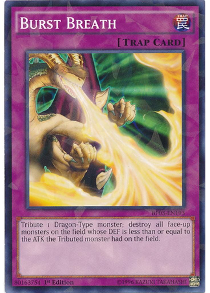 Burst Breath (Shatterfoil Rare 1st Edition)