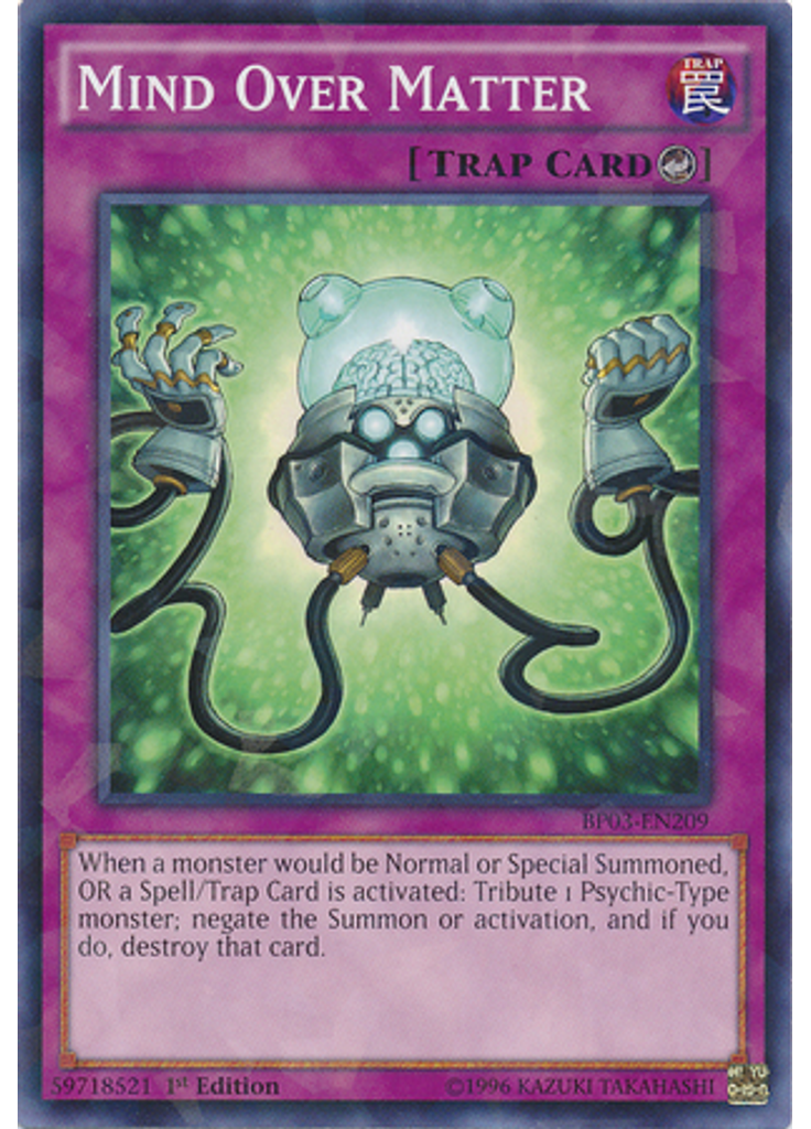Mind Over Matter (Shatterfoil Rare 1st Edition)