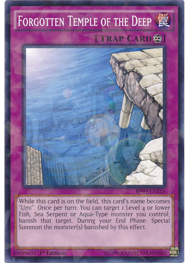 Forgotten Temple of the Deep (Shatterfoil Rare 1st Edition)