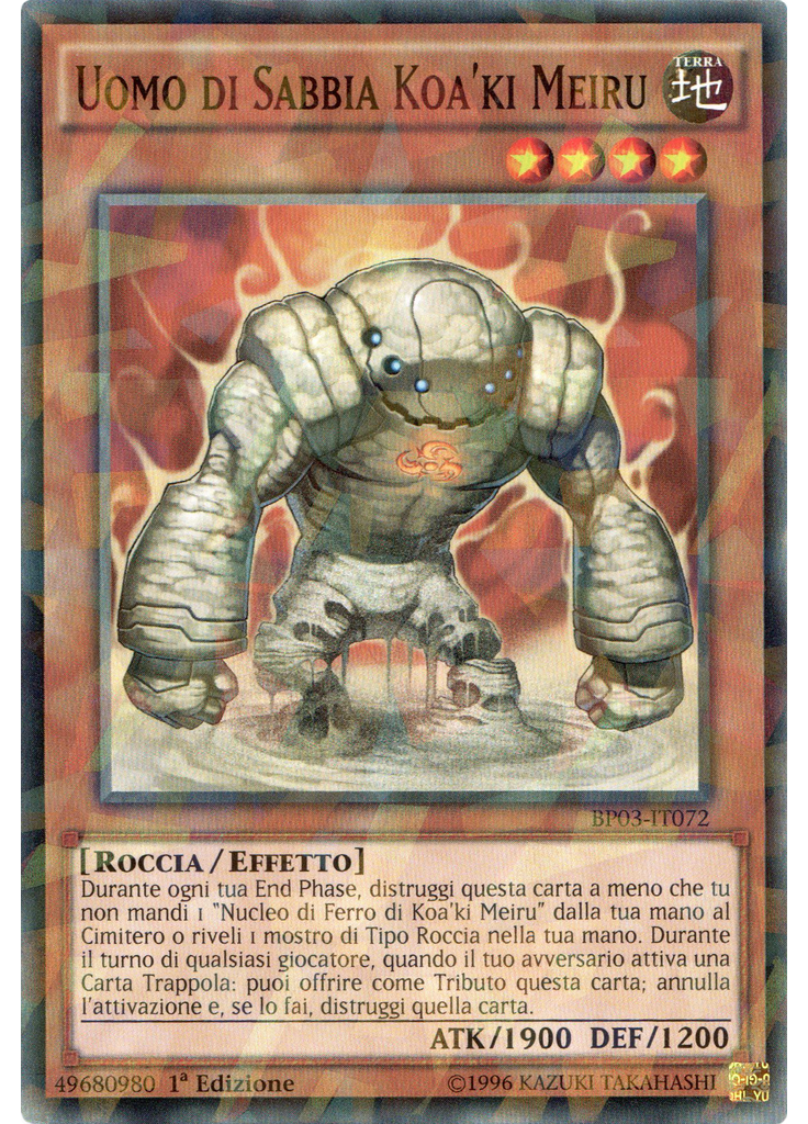 Uomo di Sabbia Koa'ki Meiru (Shatterfoil Rare 1st Edition)