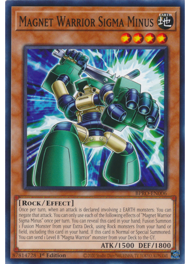 Magnet Warrior Sigma Minus