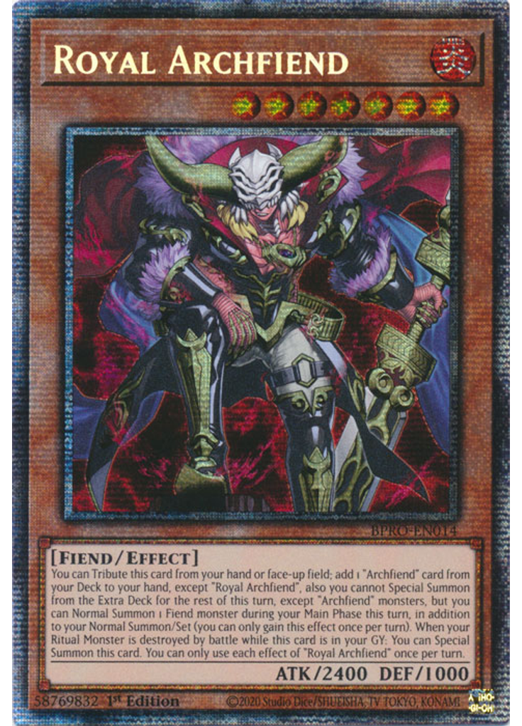 Royal Archfiend (Starlight Rare 1st Edition)