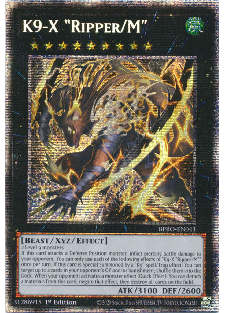 K9-X "Ripper/M" (Starlight Rare 1st Edition)