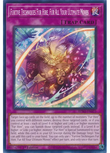 Furtive Techniques Fur Hire, Fur All Your Ultimate Moves — Burst Protocol