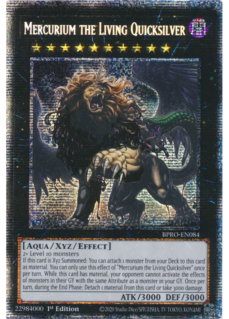 Mercurium the Living Quicksilver (Starlight Rare 1st Edition)