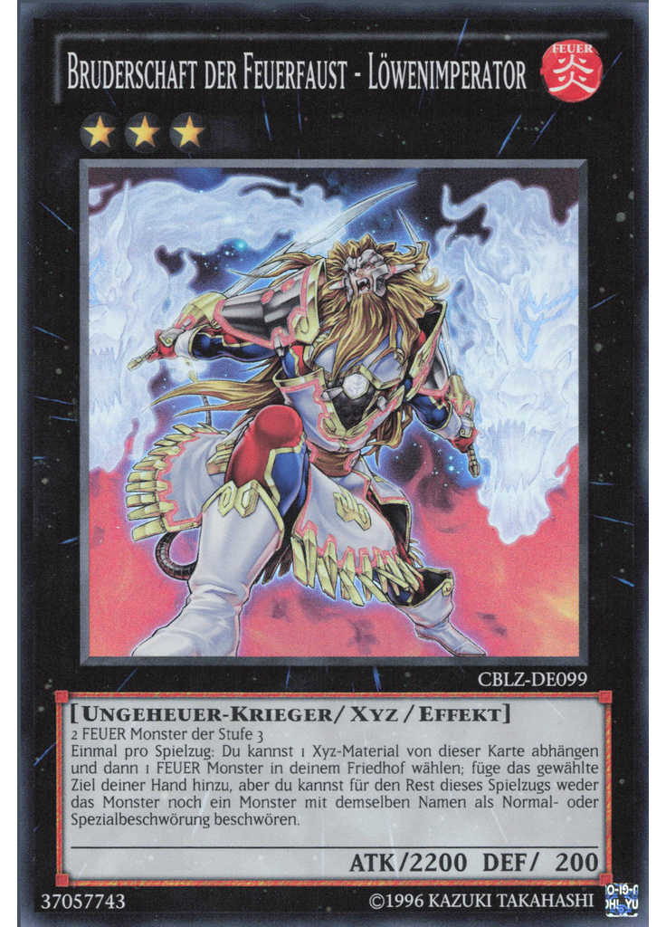 Bruderschaft der Feuerfaust - Löwenimperator (Super Rare Unlimited)