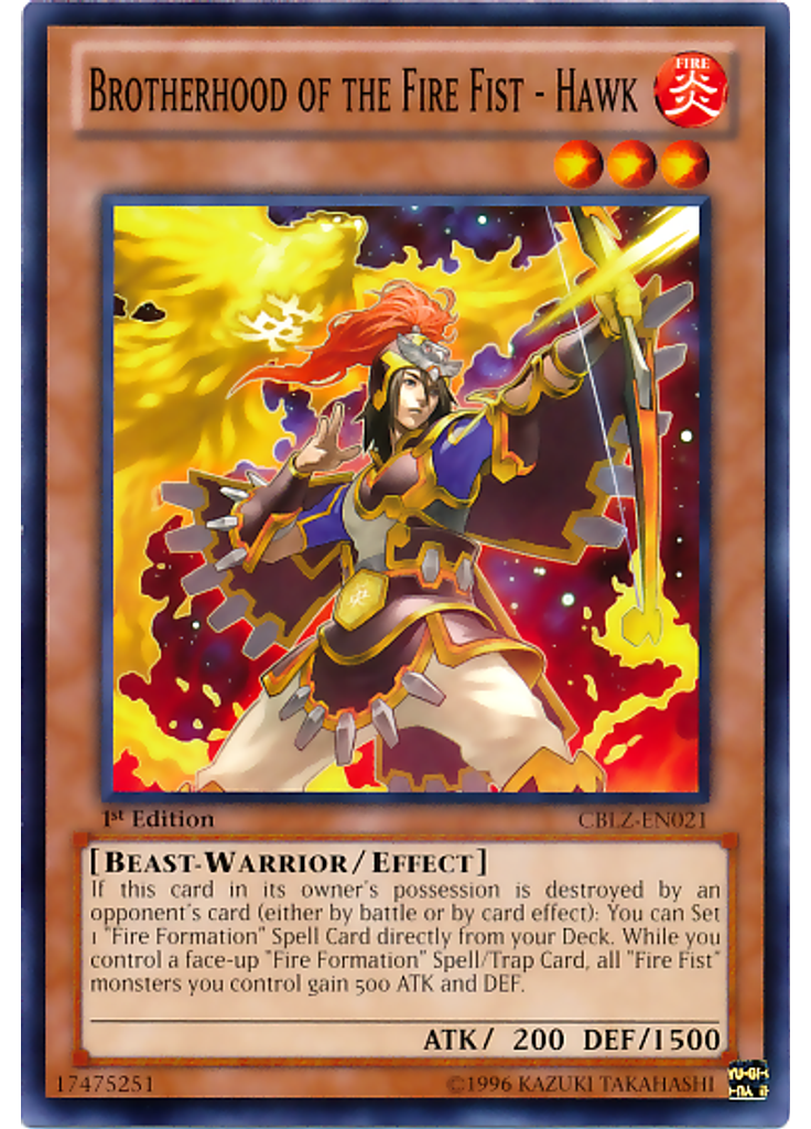 Brotherhood of the Fire Fist - Hawk