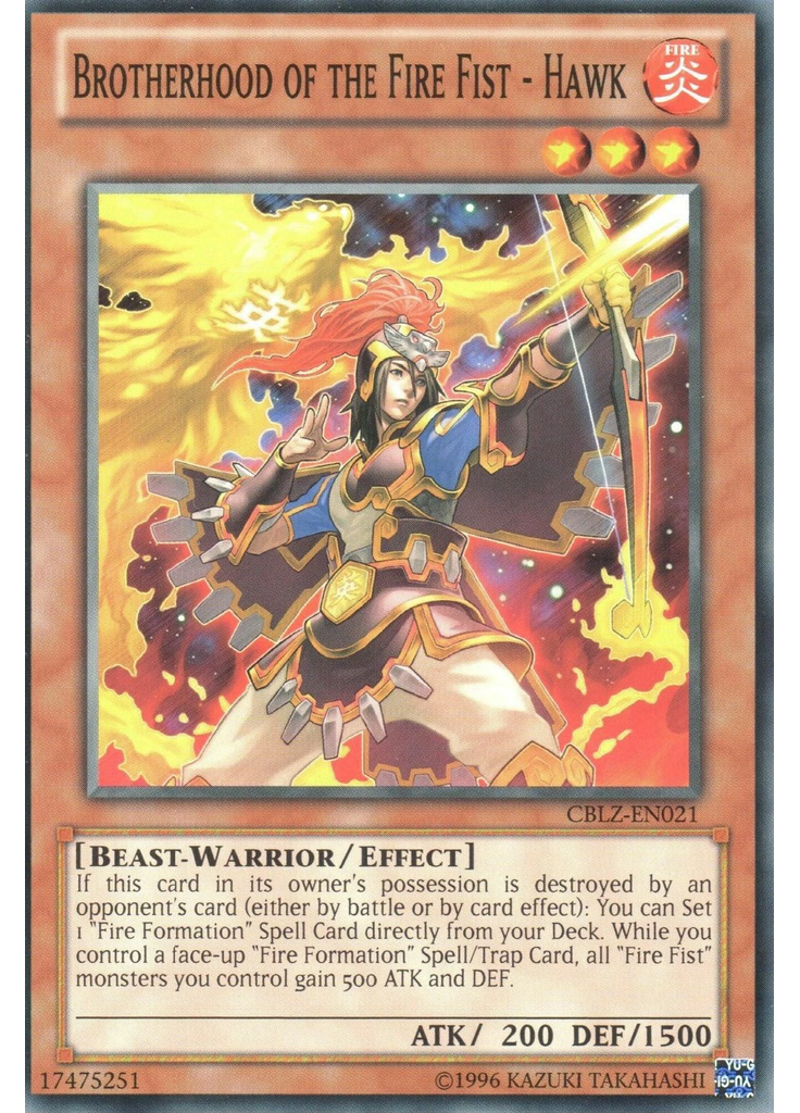 Brotherhood of the Fire Fist - Hawk (Common Unlimited)
