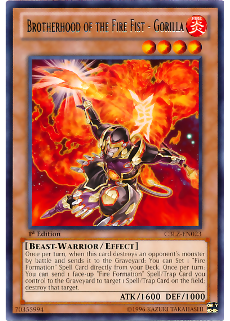 Brotherhood of the Fire Fist - Gorilla