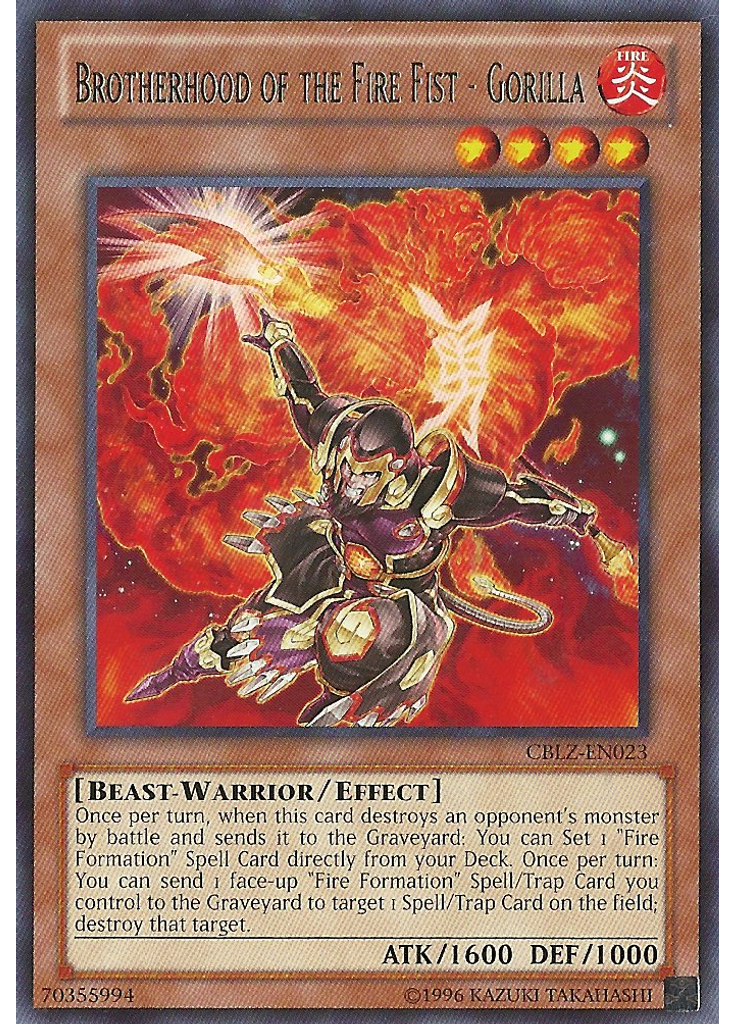 Brotherhood of the Fire Fist - Gorilla (Rare Unlimited)