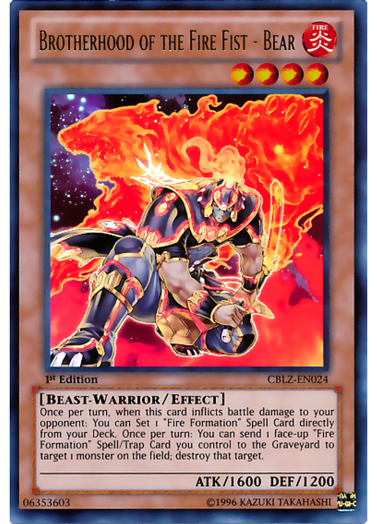 Brotherhood of the Fire Fist - Bear