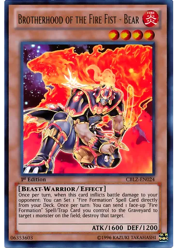 Brotherhood of the Fire Fist - Bear