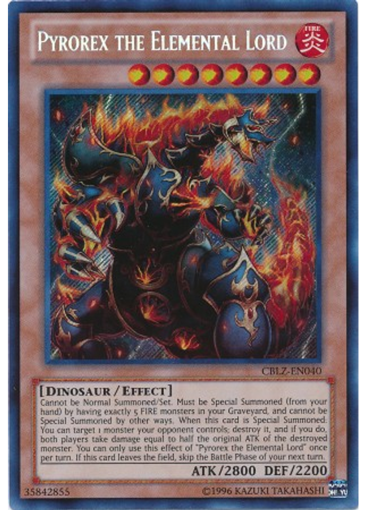 Pyrorex the Elemental Lord (Secret Rare Unlimited)