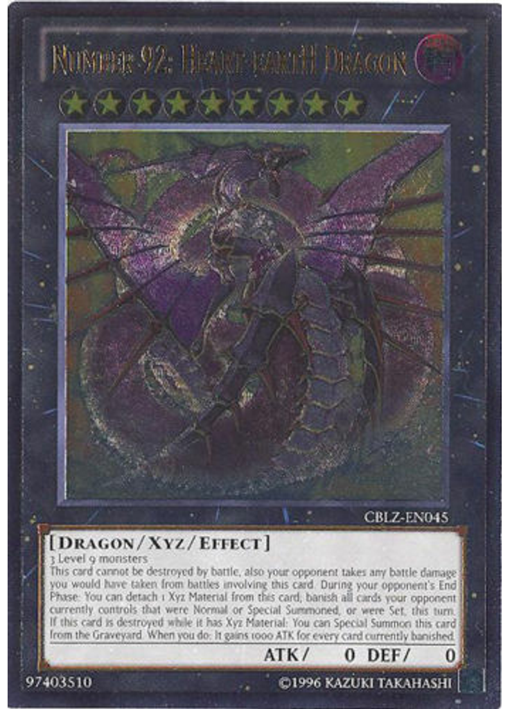 Number 92: Heart-eartH Dragon (Ultimate Rare Unlimited)