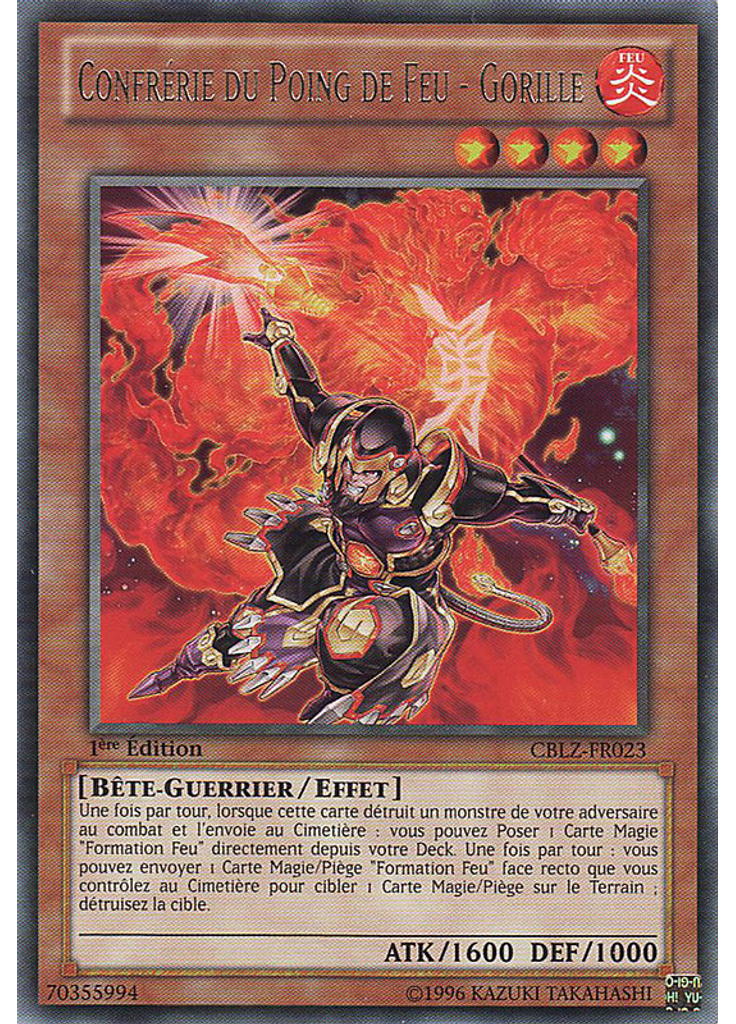 Confrérie du Poing de Feu - Gorille