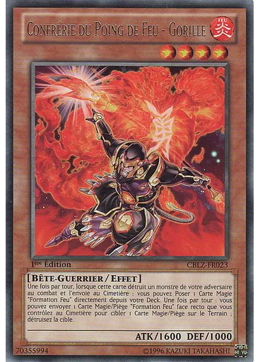Confrérie du Poing de Feu - Gorille