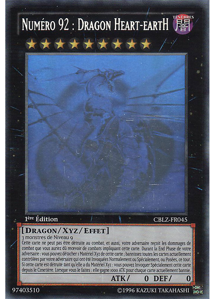 Numéro 92 : Dragon Heart-eartH (Ghost Rare 1st Edition)