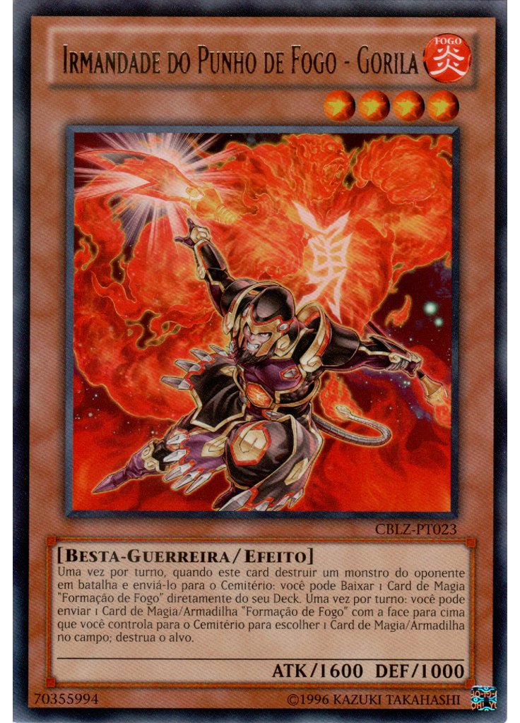 Irmandade do Punho de Fogo - Gorila (Rare Unlimited)