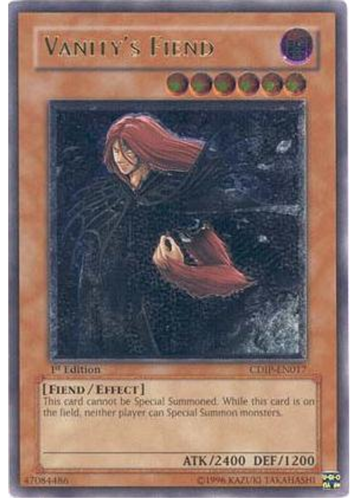 Vanity's Fiend (Ultimate Rare 1st Edition)