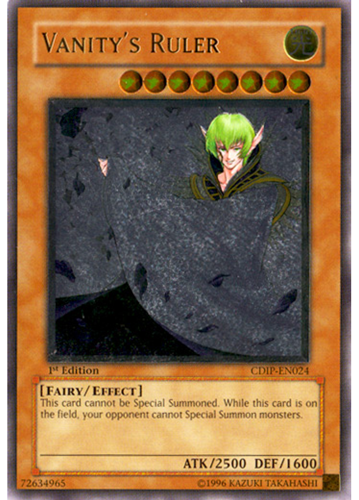 Vanity's Ruler (Ultimate Rare 1st Edition)