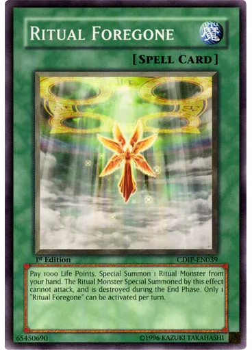 Ritual Foregone
