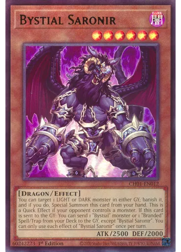 Bystial Saronir — THE CHRONICLES DECK: The Fallen & The Virtuous (All-Foil Edition)