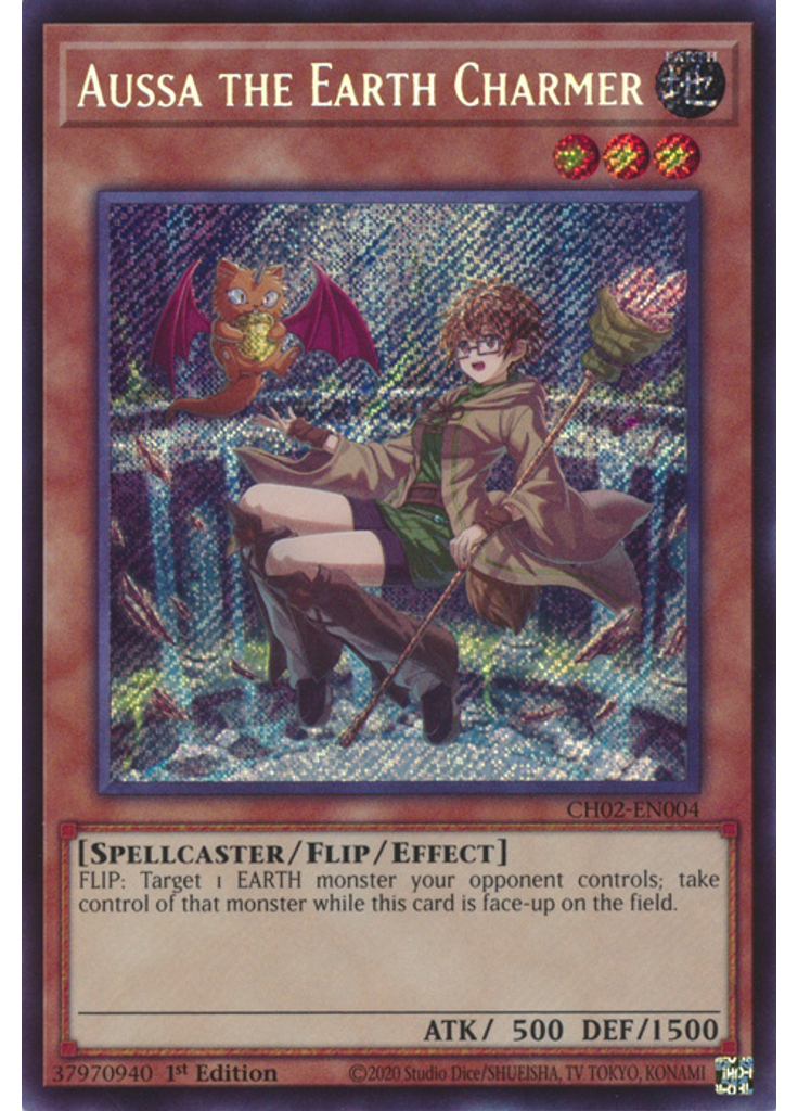 Aussa the Earth Charmer (Secret Rare 1st Edition)