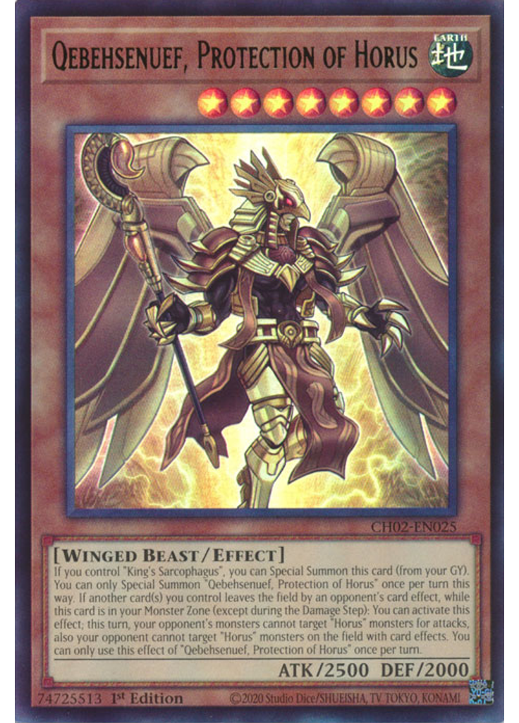Qebehsenuef, Protection of Horus