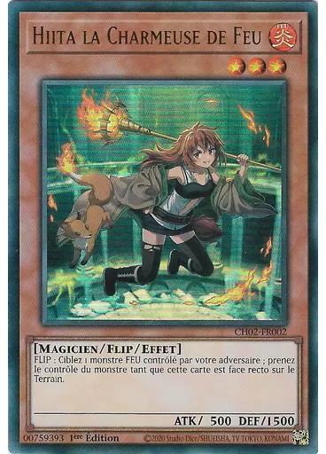 Hiita la Charmeuse de Feu — LE DECK DES CHRONIQUES : Les Charmeuses Spirituelles (Édition Entièrement Foil)