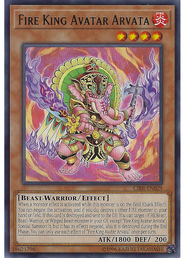 Fire King Avatar Arvata (Rare Unlimited)
