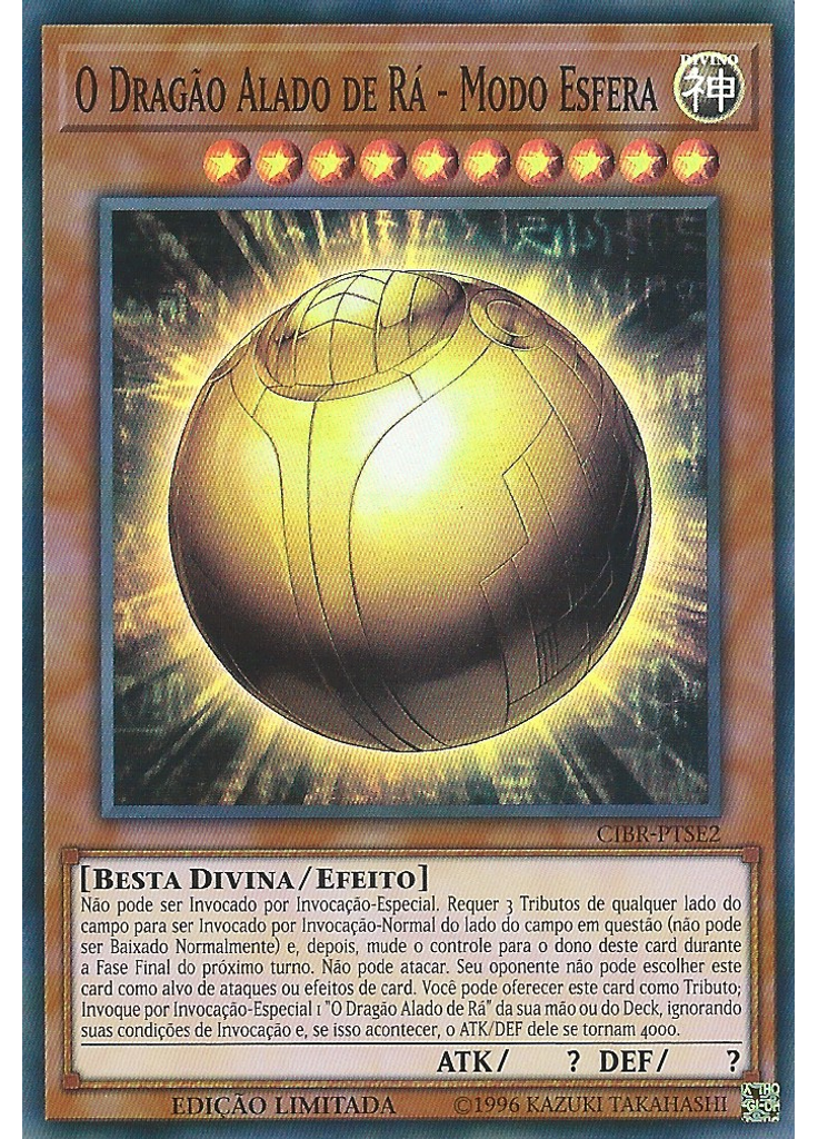 O Dragão Alado de Rá - Modo Esfera
