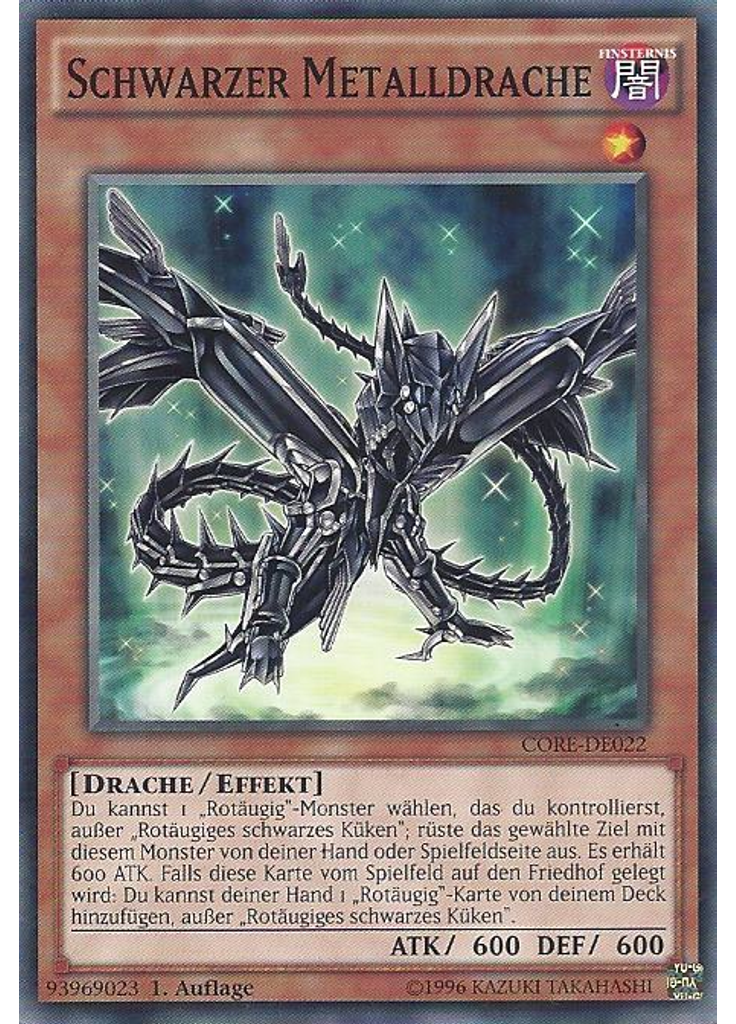 Schwarzer Metalldrache