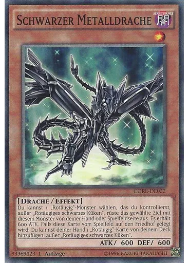 Schwarzer Metalldrache