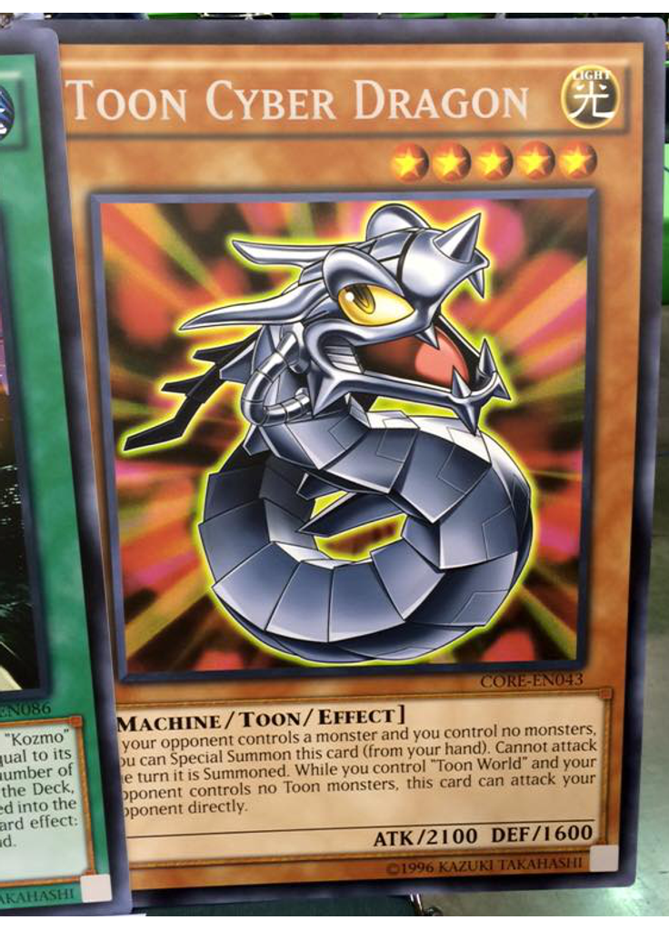 Toon Cyber Dragon (Rare Unlimited Gc)