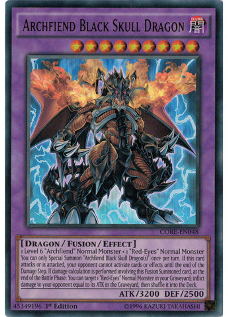 Archfiend Black Skull Dragon