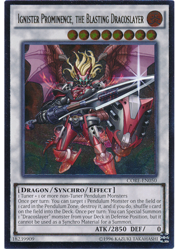 Ignister Prominence, the Blasting Dracoslayer (Ultimate Rare Unlimited)