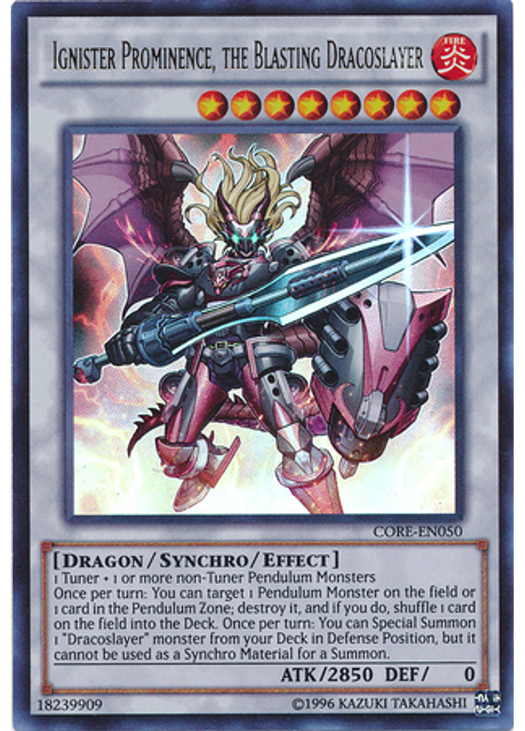 Ignister Prominence, the Blasting Dracoslayer (Ultra Rare Unlimited)