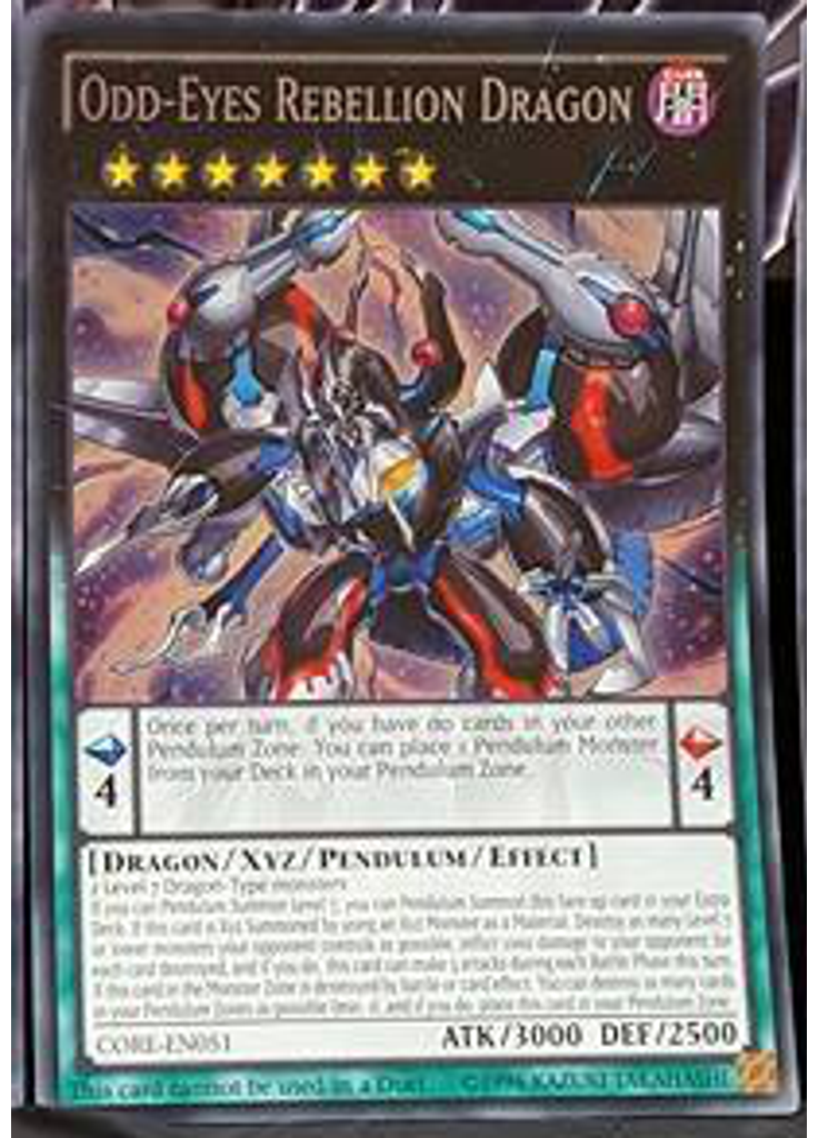 Odd-Eyes Rebellion Dragon (Secret Rare Unlimited Gc)