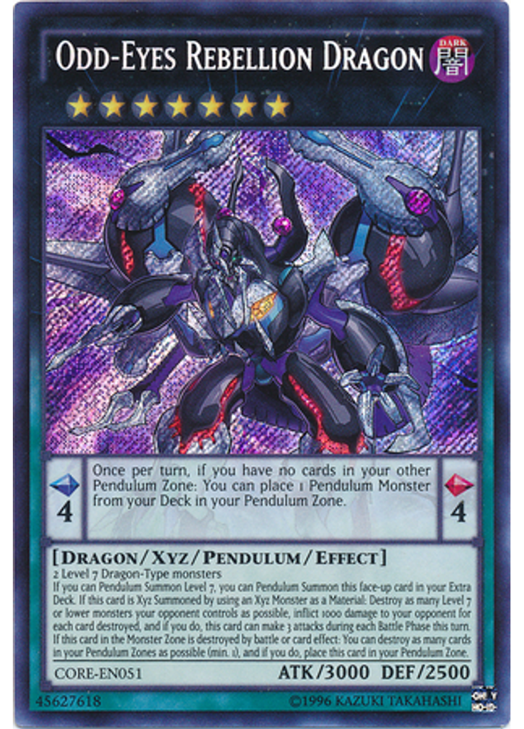 Odd-Eyes Rebellion Dragon (Secret Rare Unlimited)