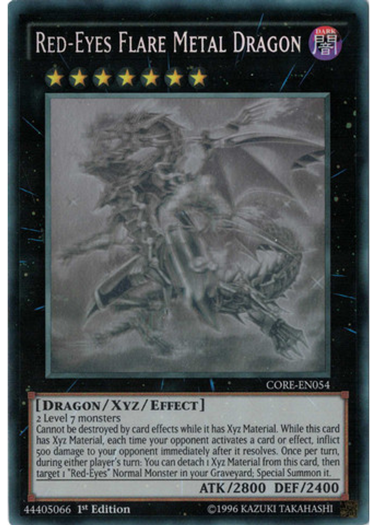 Red-Eyes Flare Metal Dragon (Ghost Rare 1st Edition)