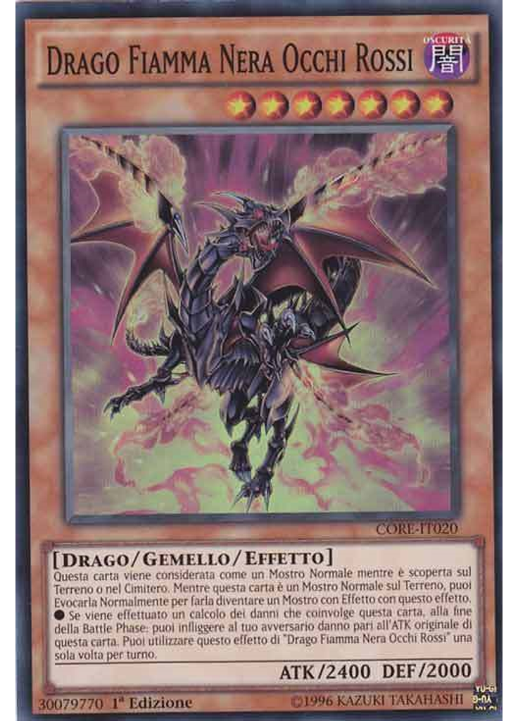Drago Fiamma Nera Occhi Rossi