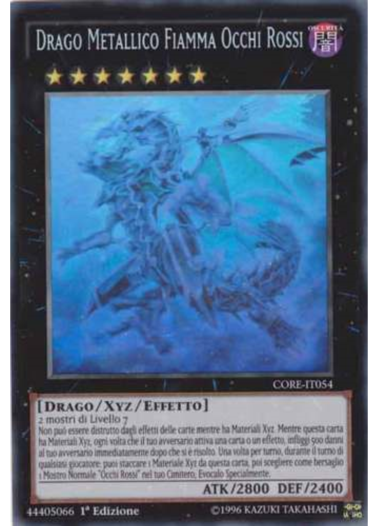 Drago Metallico Fiamma Occhi Rossi (Ghost Rare 1st Edition)