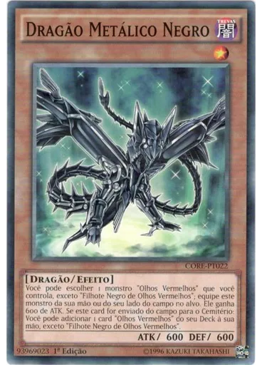 Dragão Metálico Negro